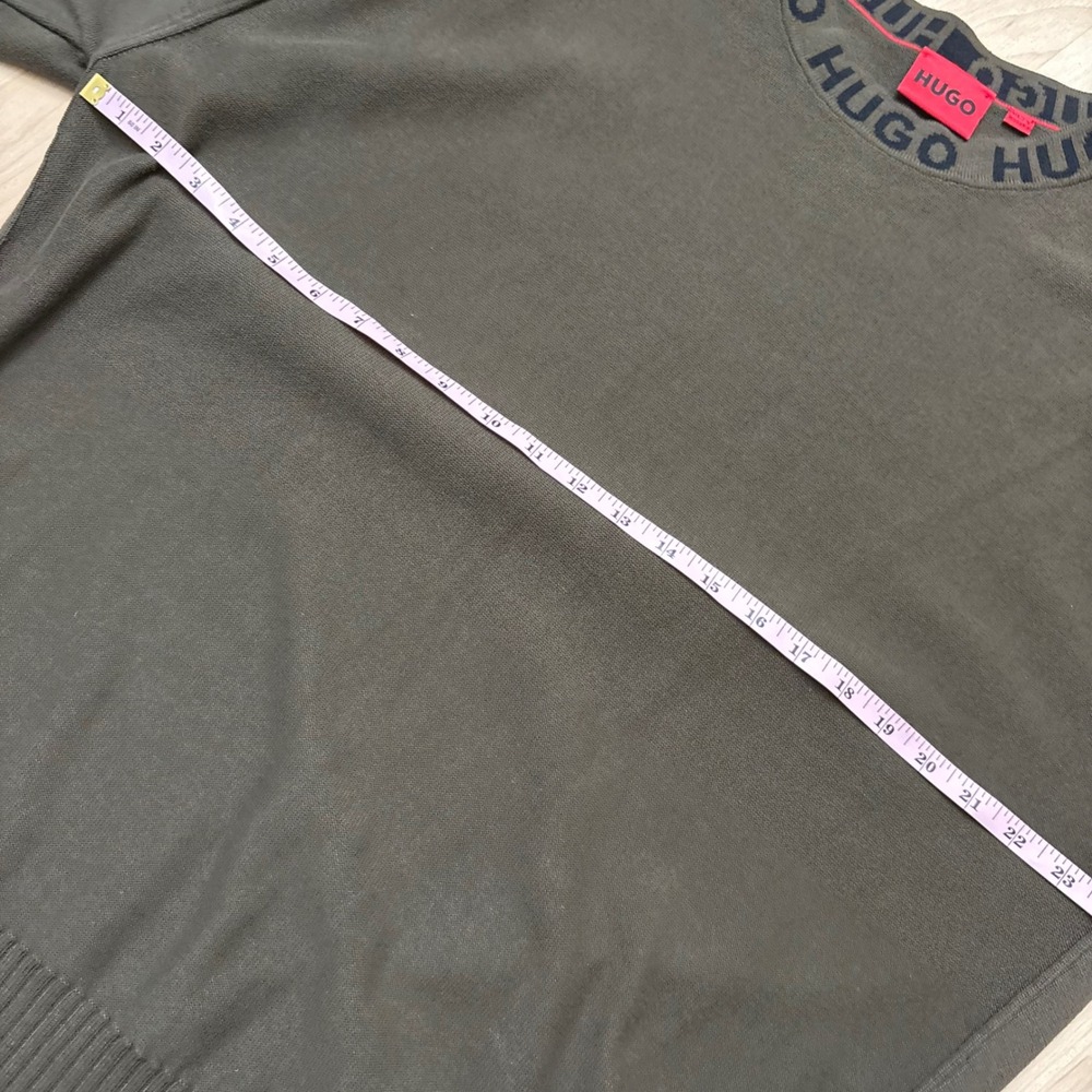 HUGO BOSS Smarlo Crewneck‎ Sweater Cotton Logo Size XL - Picture 3 of 7